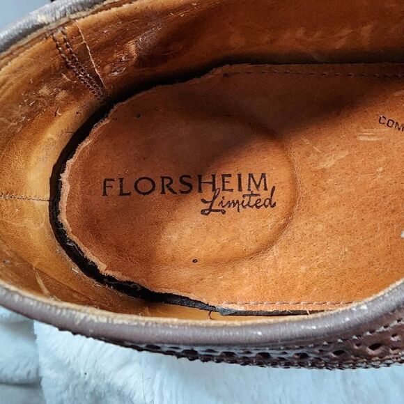 Florsheim Limited Men\'s Brown Veblen Wingtip Leather Oxford Shoes Size 12 main image 4
